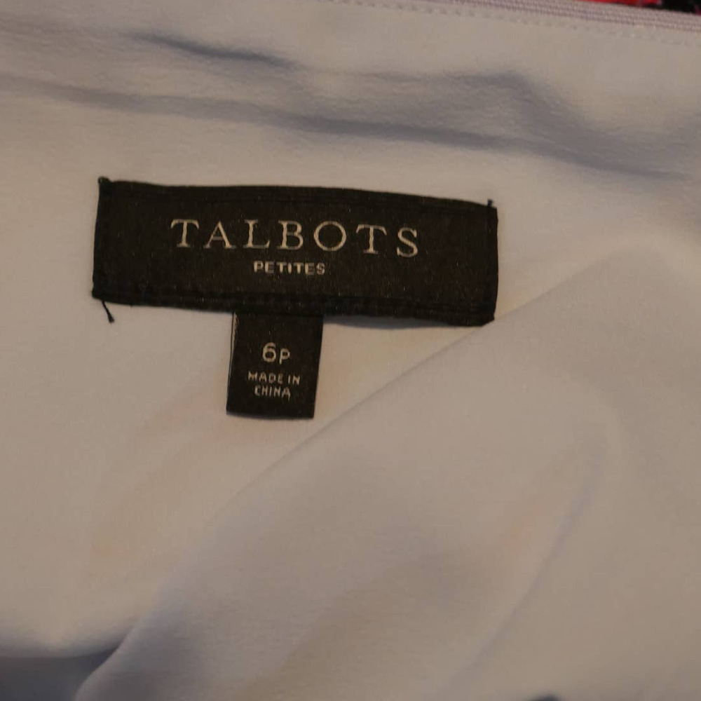 𝅺TALBOTS Scenic Garden Pencil Skirt Size 6 Petite EUC - Picture 6 of 7
